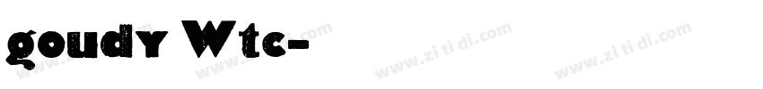 goudy Wtc字体转换